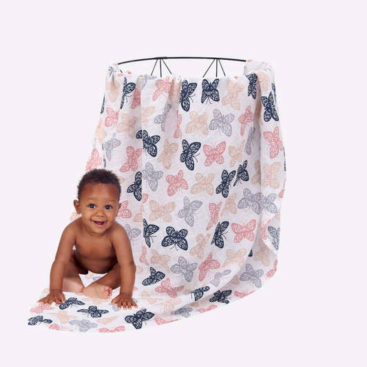 Butterfly Muslin Blanket