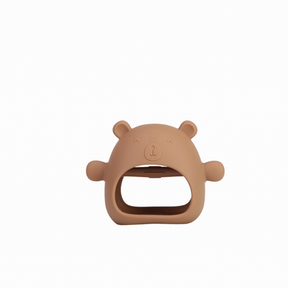 Cute Cub Baby Hand Teething Toy (Caramel)