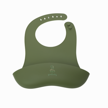 Silicone Baby Suction Feeding Set (Olive)