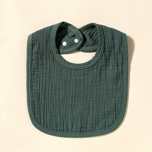 Muslin Baby Bib (Forest Green)