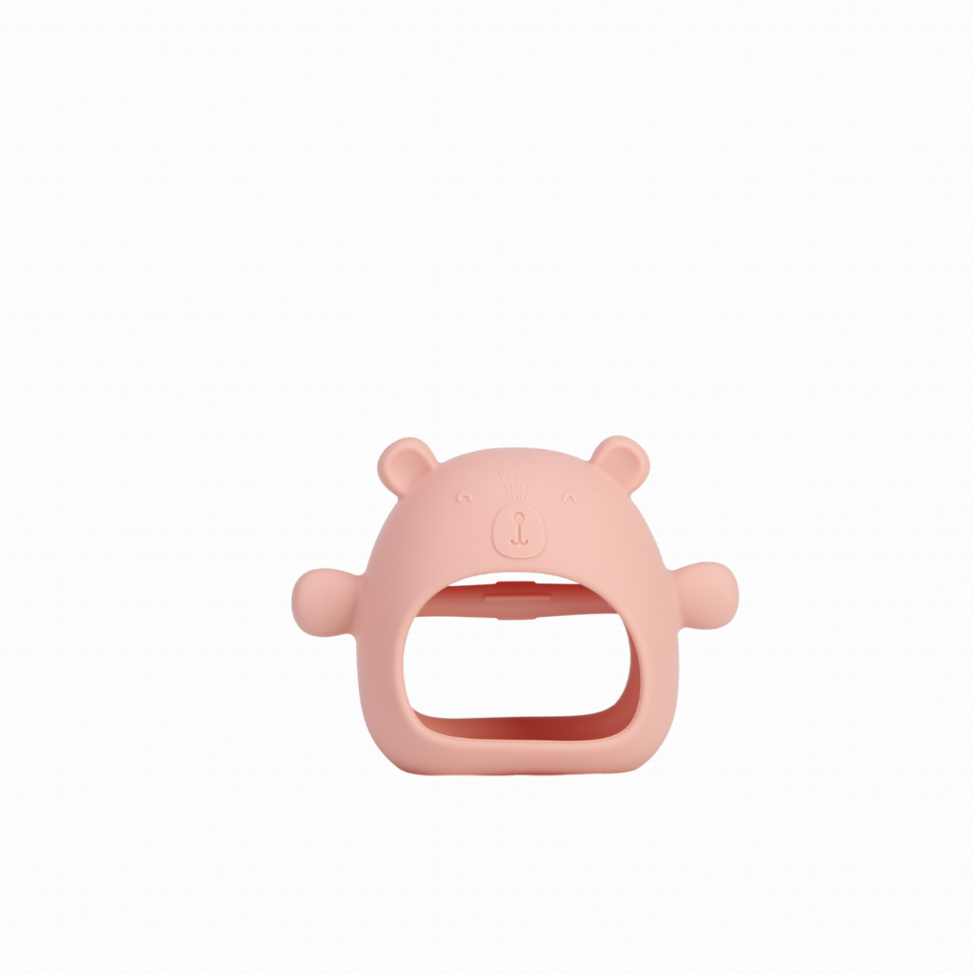 Cute Cub Baby Hand Teething Toy (Pink)