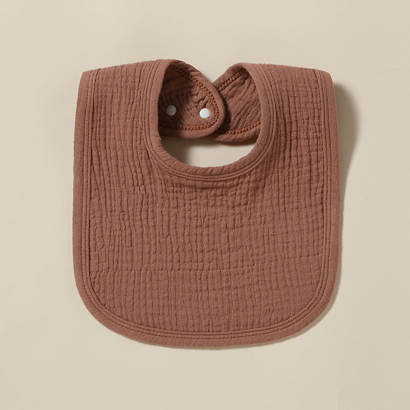 Muslin Baby Bib (Brown)