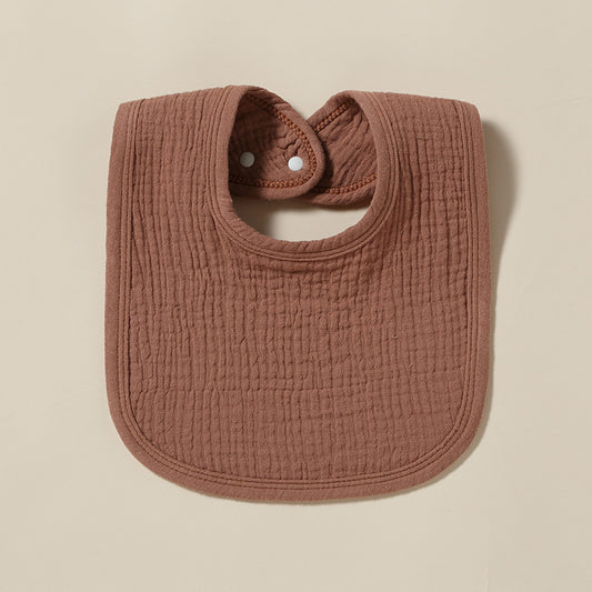 Muslin Baby Bib (Brown)